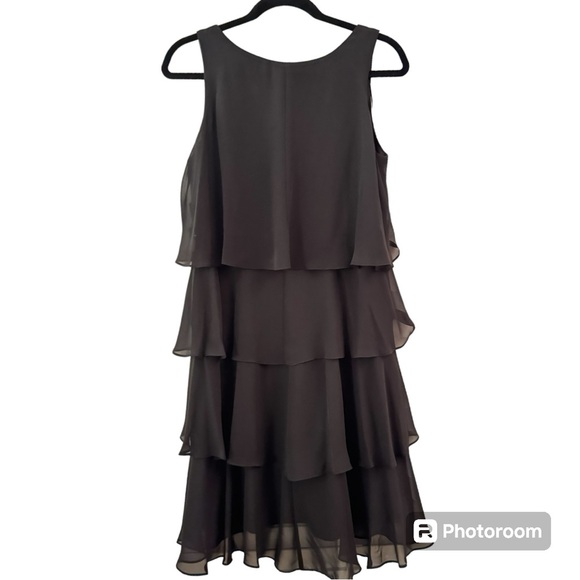 NWOT SLNY Tiered Chiffon Dress - Picture 5 of 11